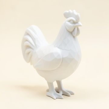 Gefen Geometric Polygon Rooster Figurine (synthetic illustration; no displayed measurements)