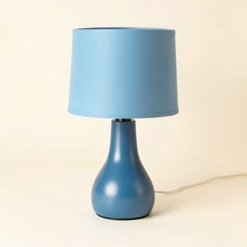 Aitkin 28 '' Blue Table Lamp Set With Usb (synthetic illustration; no displayed measurements)