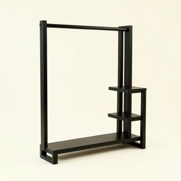 Briar Arc Empty Garment Rack (synthetic illustration; no displayed measurements)