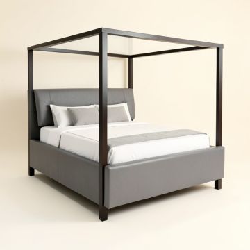Atac Queen Low Profile Four Poster Bed (synthetic illustration; no displayed measurements)