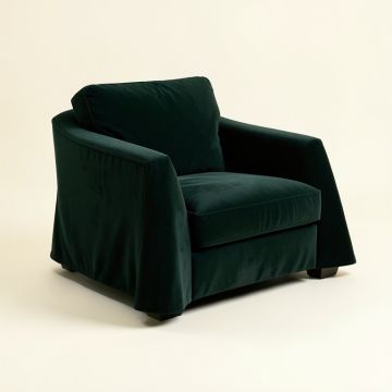 Samuel 72 '' Velvet Flared Arm Loveseat (synthetic illustration; no displayed measurements)