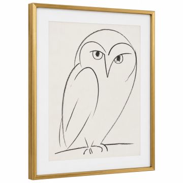 Owl By Pablo Picasso - Picture Frame Print On Paper