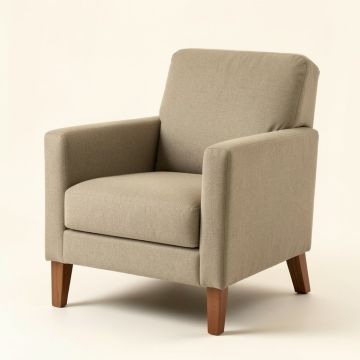 Leonide 44 '' Wide Polyester Armchair (synthetic illustration; no displayed measurements)