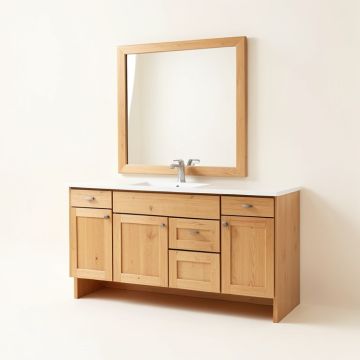 Sheffield 72 '' Double Bathroom Vanity Set (synthetic illustration; no displayed measurements)