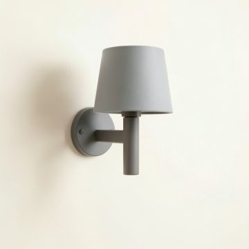 Moss Brook Wall Sconce Mounted On A Plain Wall - Gray (synthetic illustration; no displayed measurements)
