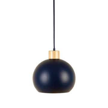 Lake Bluff Pendant Light Suspended From One Plain Cable - Navy