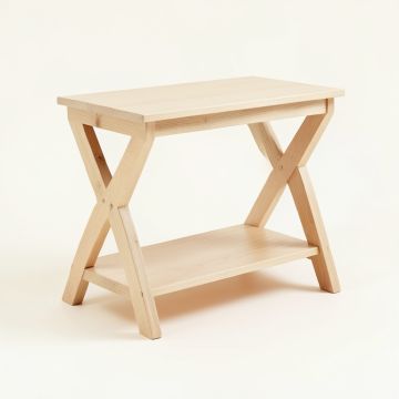 Ash Branch Side Table - Beige (synthetic illustration; no displayed measurements)