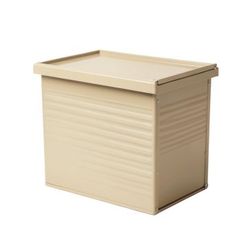 Elm Bend Closed Outdoor Storage Box - Beige