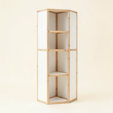 Hazel Bend Narrow Cubby Tower - White (synthetic illustration; no displayed measurements)