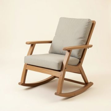 Garrett Rocking Chair With Cushion (synthetic illustration; no displayed measurements)