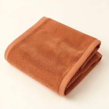Field Brook Bath Towel - Terracotta (synthetic illustration; no displayed measurements)