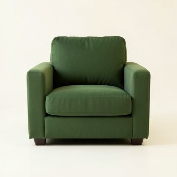 Olive Crest Upholstered Armchair - Green (synthetic illustration; no displayed measurements)