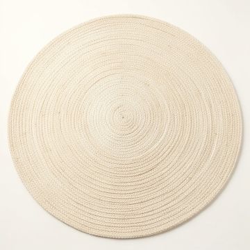 Bay Crossing Round Area Rug - Cream (synthetic illustration; no displayed measurements)