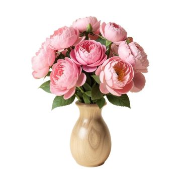 Peonies Floral Arrangement In Vase