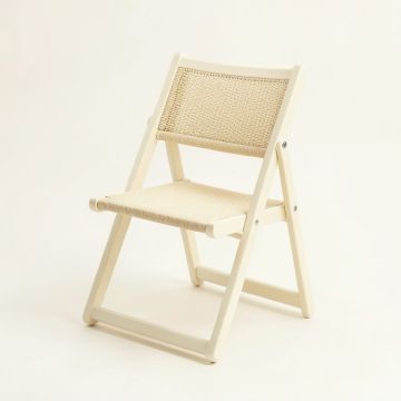 Cove Branch Folding Outdoor Chair - Cream (synthetic illustration; no displayed measurements)