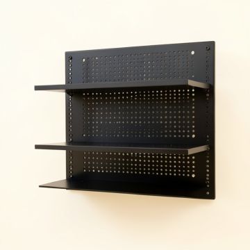 Heath Bend Empty Wall-Mounted Tool Organizer Panel - Black (synthetic illustration; no displayed measurements)