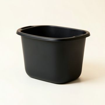 River Arc Laundry Hamper - Black (synthetic illustration; no displayed measurements)