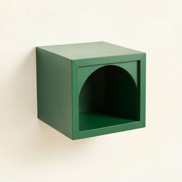 Fern Bridge Wall-Mounted Cat Perch - Green (synthetic illustration; no displayed measurements)