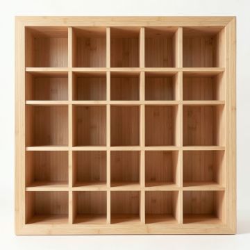 Holly Branch Empty Mug-Storage Cabinet Insert - Beige (synthetic illustration; no displayed measurements)
