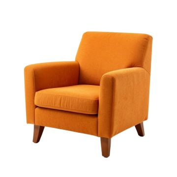 Shalanda Upholstered Arm Chair In Orange