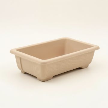 Shore Branch Empty Railing Planter With Integral Brackets - Beige (synthetic illustration; no displayed measurements)