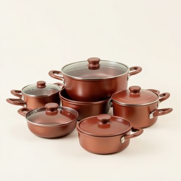 Gotham Steel Original Copper 20 Pieces Ceramic Non Stick Cookware Set With Bakeware (synthetic illustration; no displayed measurements)