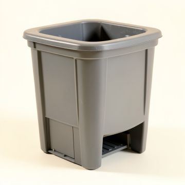 Shore Bridge Closed Garden Compost Bin - Gray (synthetic illustration; no displayed measurements)