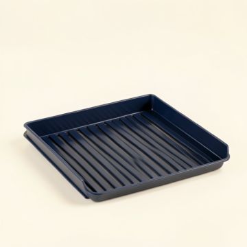 Slate Bend Empty Under-Desk Cable Tray - Navy (synthetic illustration; no displayed measurements)
