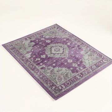 Oriental Hand Knotted Wool Teal/Plum Area Rug (synthetic illustration; no displayed measurements)