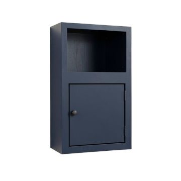 Pine Crest Wall-Mounted Entry Cabinet - Navy