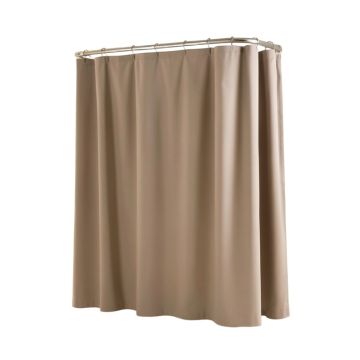 Nala 2 Piece Solid Color Shower Curtain Set