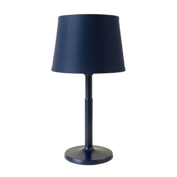 Shore Bluff Table Lamp With A Plain Fabric Shade - Navy