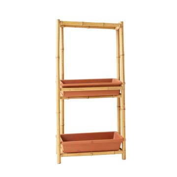Birch Bend Empty Vertical Garden Frame - Terracotta
