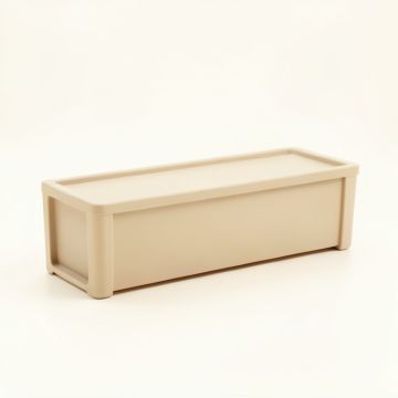 Ash Dell Narrow Outdoor Storage Bench - Beige (synthetic illustration; no displayed measurements)