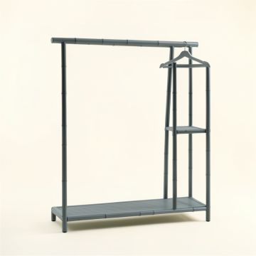 Summit Crest Empty Garment Rack - Gray (synthetic illustration; no displayed measurements)