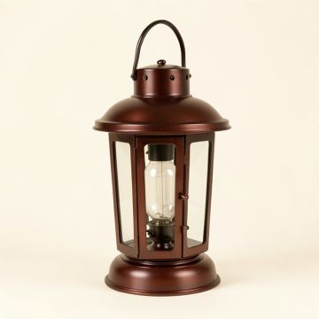 Earlham Aged Copper/Black Outdoor Hanging Lantern (synthetic illustration; no displayed measurements)
