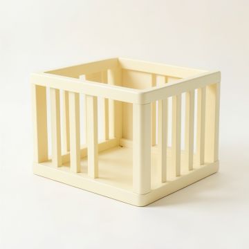 Bay Dell Empty Furniture-Style Pet Crate - Ivory (synthetic illustration; no displayed measurements)