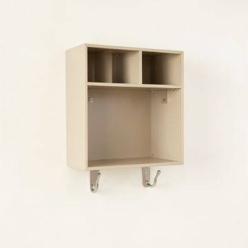 Olive Bend Wall-Mounted Entryway Organizer Shelf - Beige (synthetic illustration; no displayed measurements)