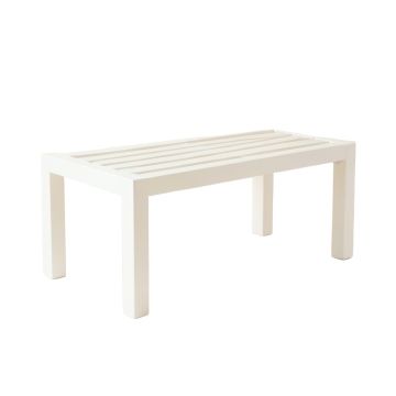 Oak Crossing Indoor Bench - White