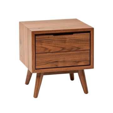 Muse Mid-Century Modern Wood 1 Drawer Nightstand