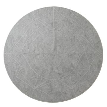 Vale Bluff Round Area Rug - Gray