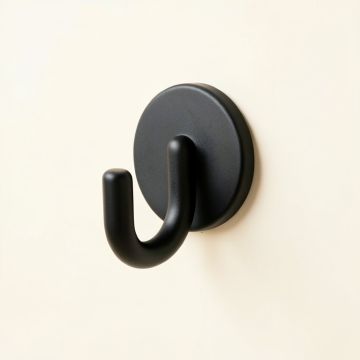 Clay Branch Wall-Mounted Robe Hook - Black (synthetic illustration; no displayed measurements)