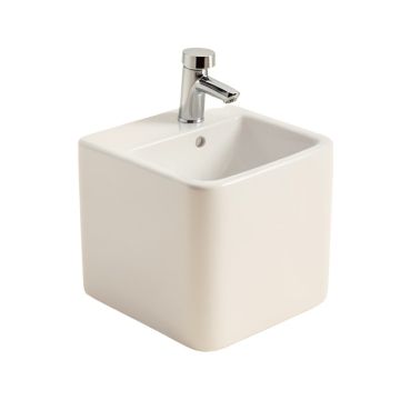 Claire 24 '' Tall Ceramic Rectangular Console Bathroom Sink With Overflow