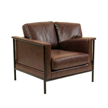 Obryant 73 '' Faux Leather Square Arm Loveseat