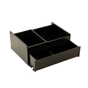 Holly Bridge Empty Coffee-Station Organizer - Black