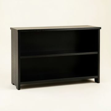 Reed Branch Low Bookcase - Black (synthetic illustration; no displayed measurements)