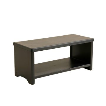 Willow Canyon Narrow Outdoor Storage Bench - Black