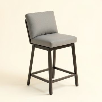 Patio Bar Stool With Cushion (synthetic illustration; no displayed measurements)