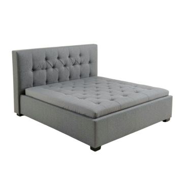 Adith Twin Tufted Upholstered Platform Bed