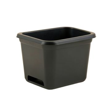 Bay Crossing Empty Raised Planter - Black